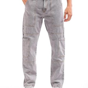 The Indian Garage Co Men Relaxed Dad Fit Solid Mid-Rise Jeans