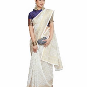 Yashika Women's Banarasi Kanjivaram Art Silk Saree|Sarees for Women Ethnic Wear